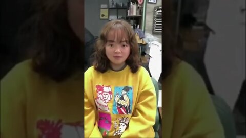 Cute Chubby Chinese Girl Gets Her Hair Colored