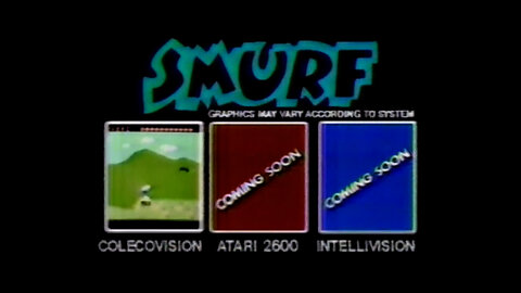 1983 - Classic Ad for 'Smurf' Video Game Cartridge