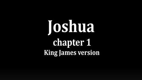 Joshua 1 King James version