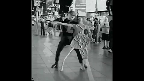 Back in Time Square - Black & White Claymation