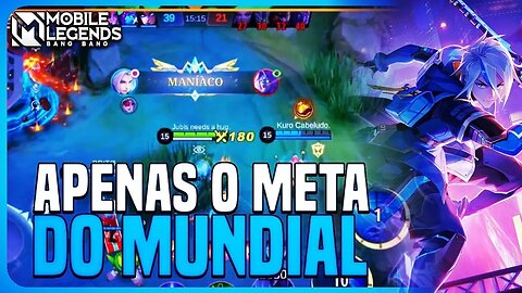 NÃO É ATOA QUE ESSE ASSASSINO ERA META NO MUNDIAL!! | MLBB