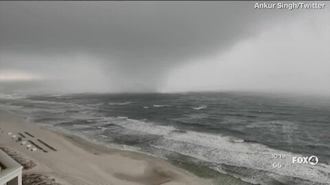 Waterspout forms near shores of Panama City Beach