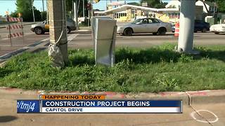 Construction on Capitol Drive set to begin, cause traffic