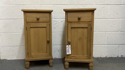 Pair Of Antique Pine Bedside Cupboards (Y2251C) @PinefindersCoUk