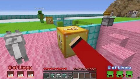 Playing A LUCKY BLOCK RACE in Minecraft