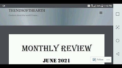 Review of June 2021 Monthly Review pt 1...