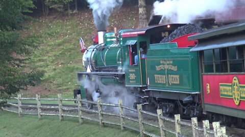 Riding Behind Tweetsie Railroad 190 '' The Yukon Queen '' At Railroad Heritage Weekend 2018