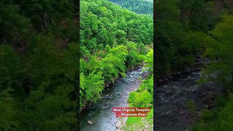 #bridge on #westvirginia #highway by Bluestone #river