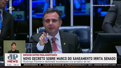 Rodrigo Pacheco sugere projeto de lei para mudanças no marco do saneamento