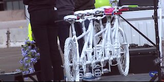 Bike memorial installed at Las Vegas Ballpark