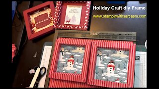 Holiday Craft idea diy Christmas Frame