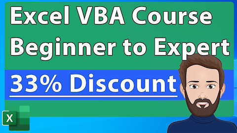 VBA Course Beginner to Expert - 33% Discount