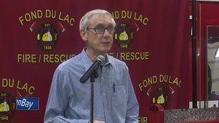 Gov. Evers tours areas damaged by flooding