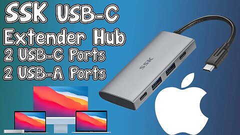 SSK USB-C USB Extender! For All Mac Users That Need More USB Ports On Their Devices!