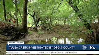 Tulsa creek investigated by DEQ & county