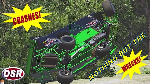 iRacing Dirt Wrecks and Crashes - Nothing but the Crashes - #dirtracing #iracingdirt #worldofoutlaws