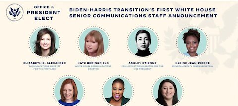 Joe Biden chooses an all-female senior White House press team