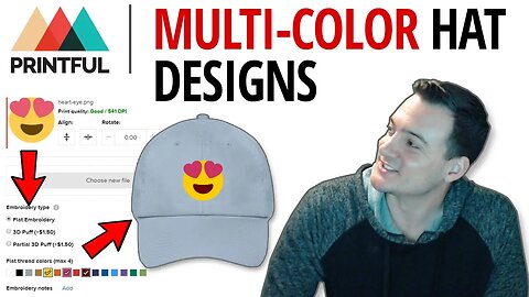 Printful Embroidered Hats: How to Use Multiple Thread Colors