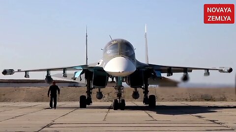 RBK-500 Cluster Bomb load out of Russian Su-34 Interdiction Aircraft in Ukraine Operation