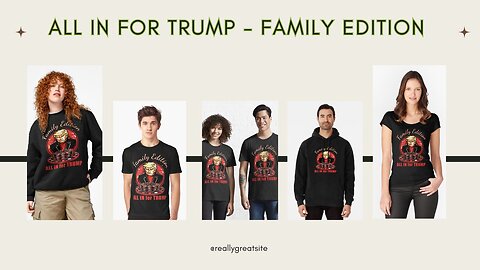 Debate Night -All In for Trump - Family Edition Patriotic Family Trump 2024 Shirt