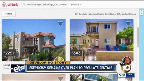 Skepticism remains over plan to regulate short-term rentals