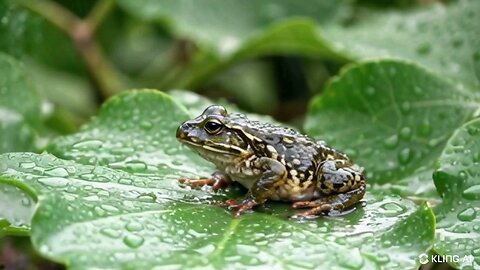 Frog in Rain