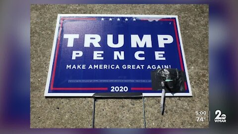 Bomb squad checks devices on political signs