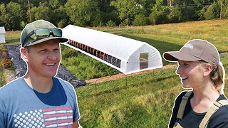 We built a High Tunnel Greenhouse! Growing Food All YEAR