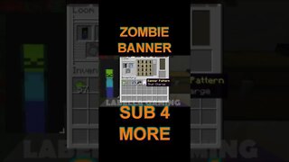 Minecraft: How To Make A Zombie Banner