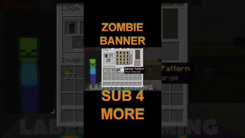 Minecraft: How To Make A Zombie Banner