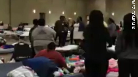 Spontaneous Gospel Singing at a Hurricane Harvey Shelter