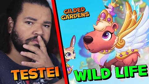 TESTEI O NOVO JOGO DA WILD LIFE Gilded Gardens! Viciei? kkk