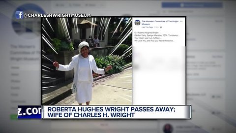 Roberta Hughes Wright, wife of Charles H. Wright, passes away