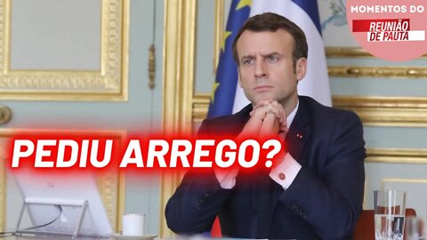 Pediu arrego? Macron agora fala em negociar com a Rússia | Momentos do Reunião de Pauta