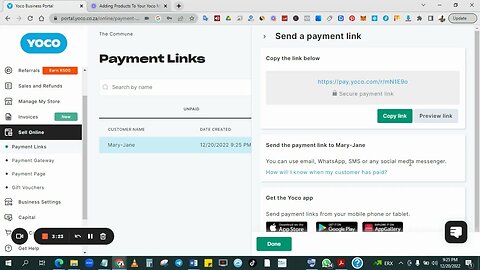 How To Send A Yoco Payment Link