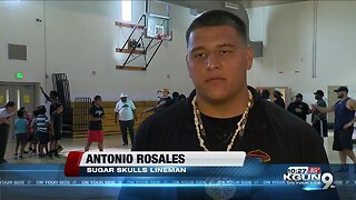 Tohono O'odham Sugar Skulls player returns to roots