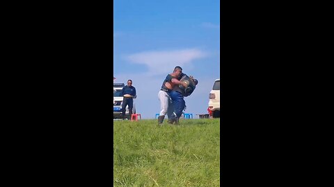 The Body Drop Throw of Inner Mongolian Wrestling