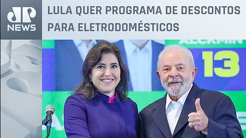 Tebet pede calma para Lula sobre incentivo à compra de eletrodomésticos