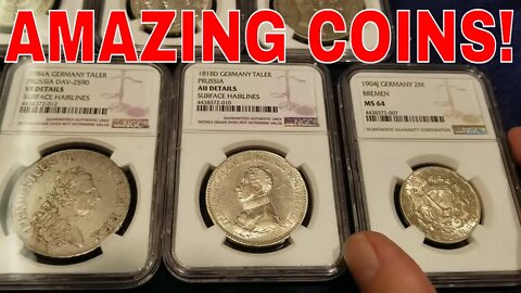 Old Silver European Graded Coins! Some Rarities!