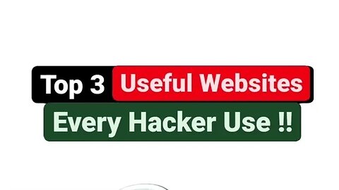 🖥️ Top 3 useful websites every H4cker use and you must try them out too !