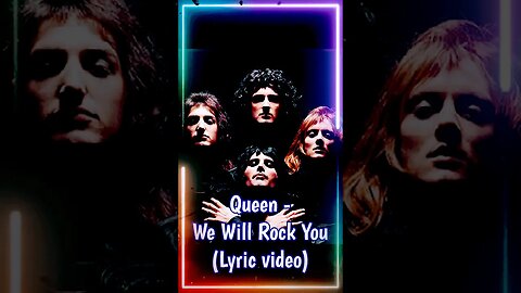 Queen - We Will Rock You (Lyrics) #shorts