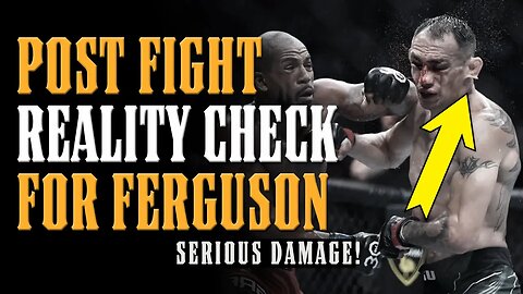 Tony Ferguson's REALITY CHECK Shows a BLEAK FUTURE if this Continues...