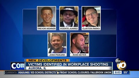 Victims identified in workplace shooting