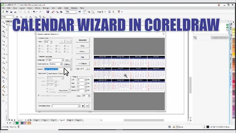 CorelDraw Calendar Wizard - Generate and Design Automatic Year Calendar In CorelDraw.