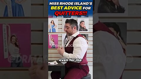 Wanna Give Up? — Miss Rhode Island's Advice for Quitters