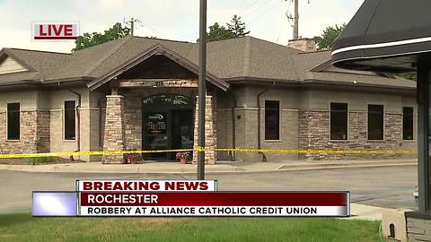 Police investigate robbery at Catholic credit union near downtown Rochester