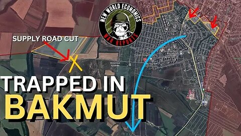 BAKHMUT Supply Road Cut | Ukrainian Risk being TRAPPED