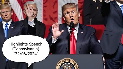 President Donald Trump Speech ❤️🔥 (Highlights) 2024 (Pennsylvania) 22/06/2024