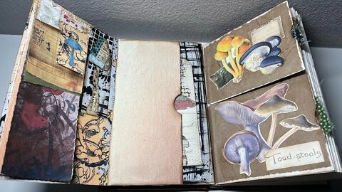 Fall Mushrooms Altered Book Part #8