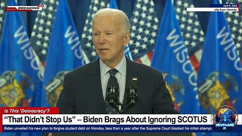 Biden Brags About Ignoring SCOTUS Student Debt Decision